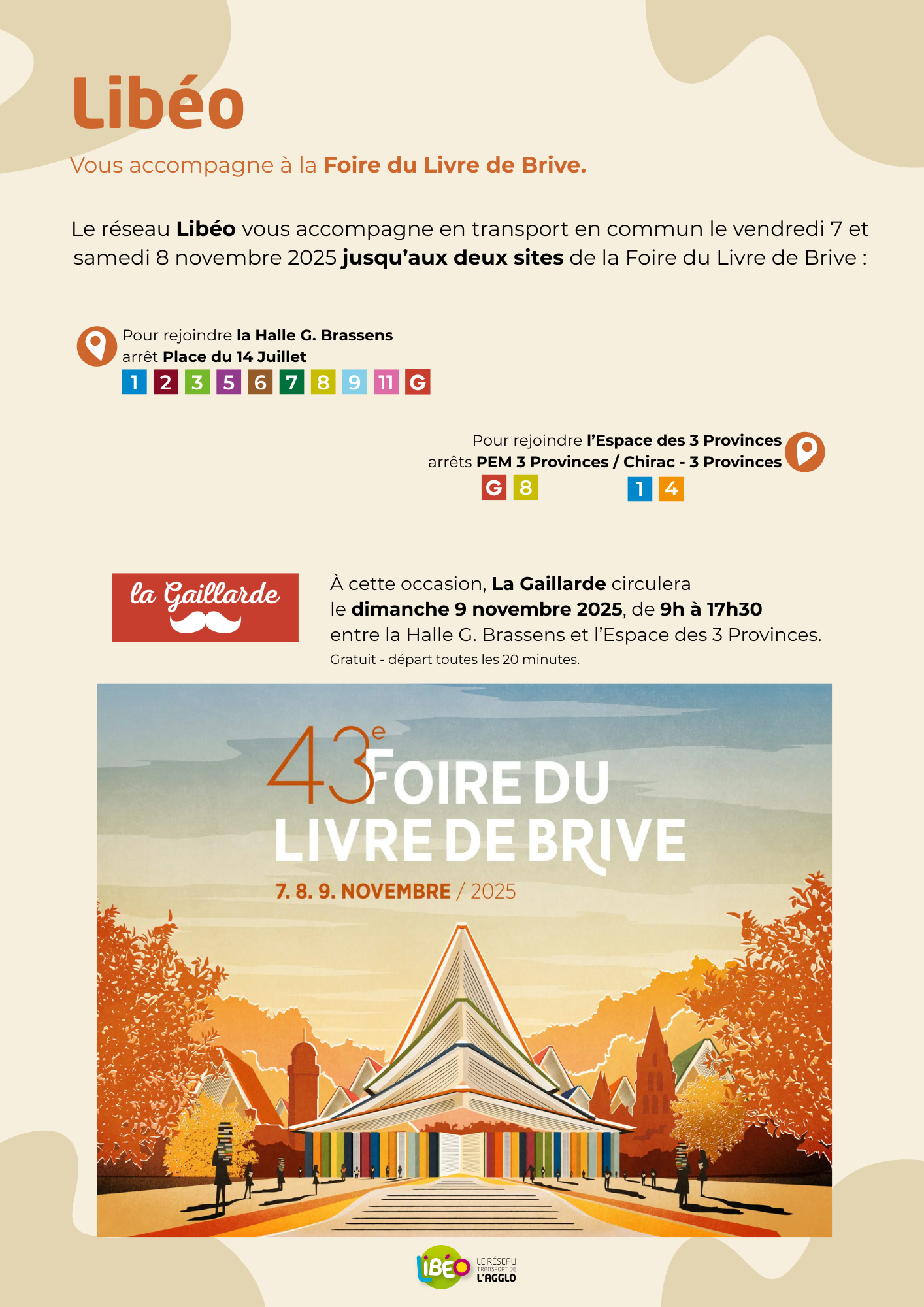 Libéo et la Foire du livre de Brive