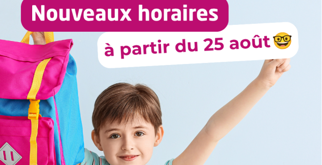 Les nouveaux horaires du réseau dès le 25 août 2025
